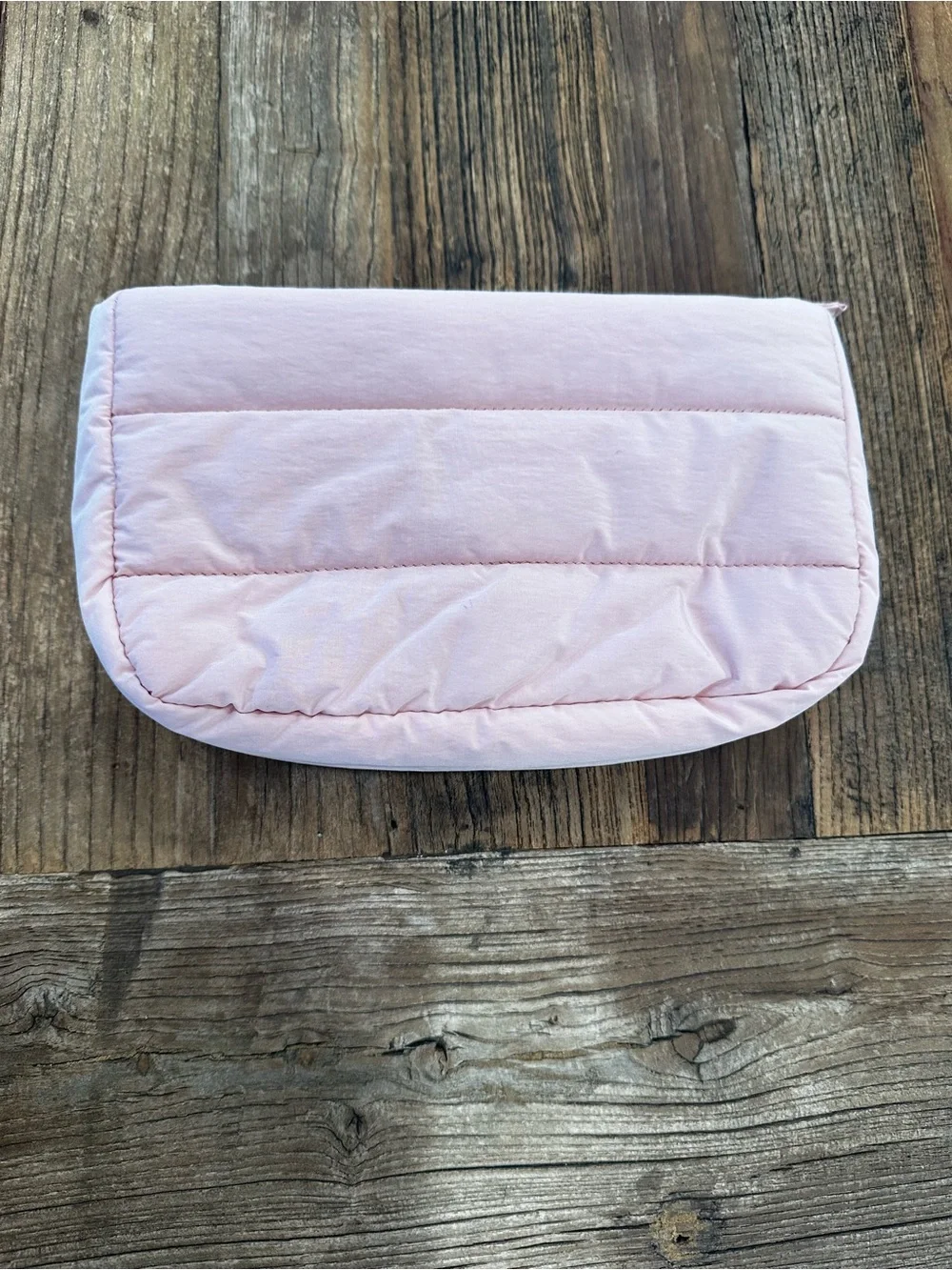 Dyson Light Pink Quilted Cosmetic Pouch